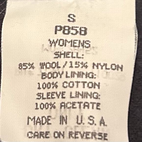 Vintage L.L. Bean Wool Zip-Up Field Jacket - Women’s Small - Picture 6 of 7